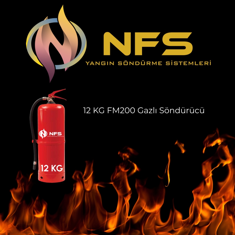 12 KG FM200 Gazlı Söndürücü