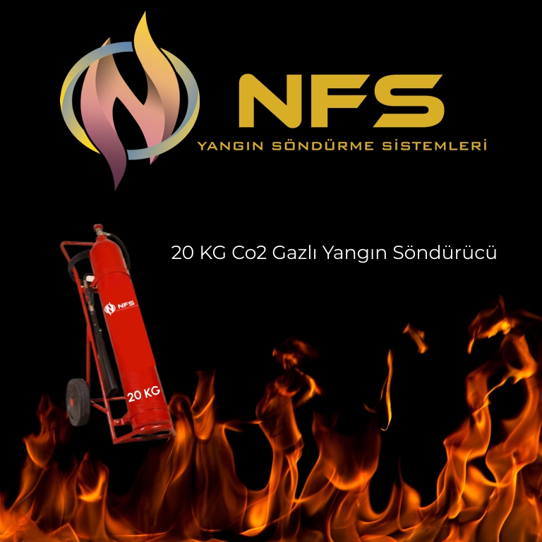 20 KG Co2 Gazlı Yangın Söndürücü