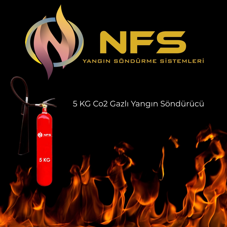 5 KG Co2 Gazlı Yangın Söndürücü